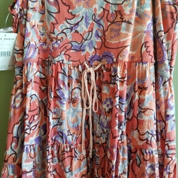 Free people Sun Dress. NWT. SZ L A-34.  A3416 - Picture 4 of 8